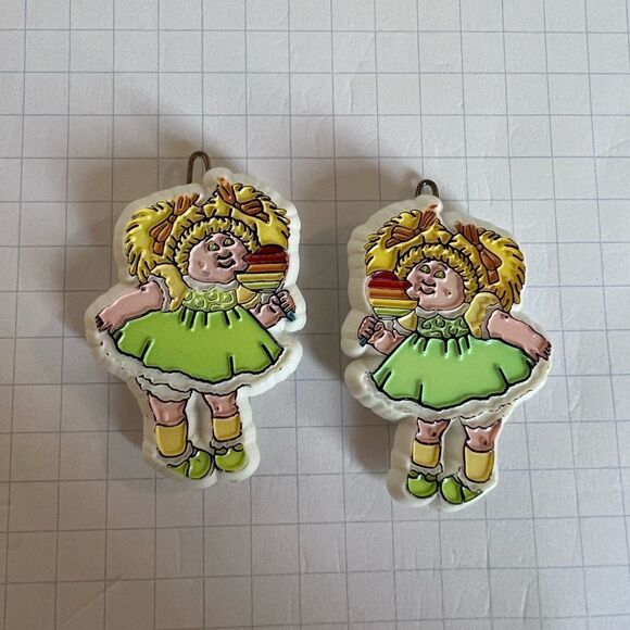 Vintage 1983 Cabbage Patch Kid pair of barrettes - Picture 5 of 8